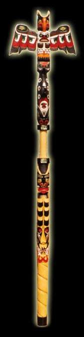 Totem Pole - Talking Stick - Thunderbird